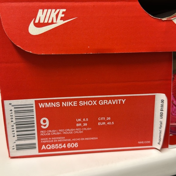 Nike Women's Red Shox Gravity - Picture 6 of 8